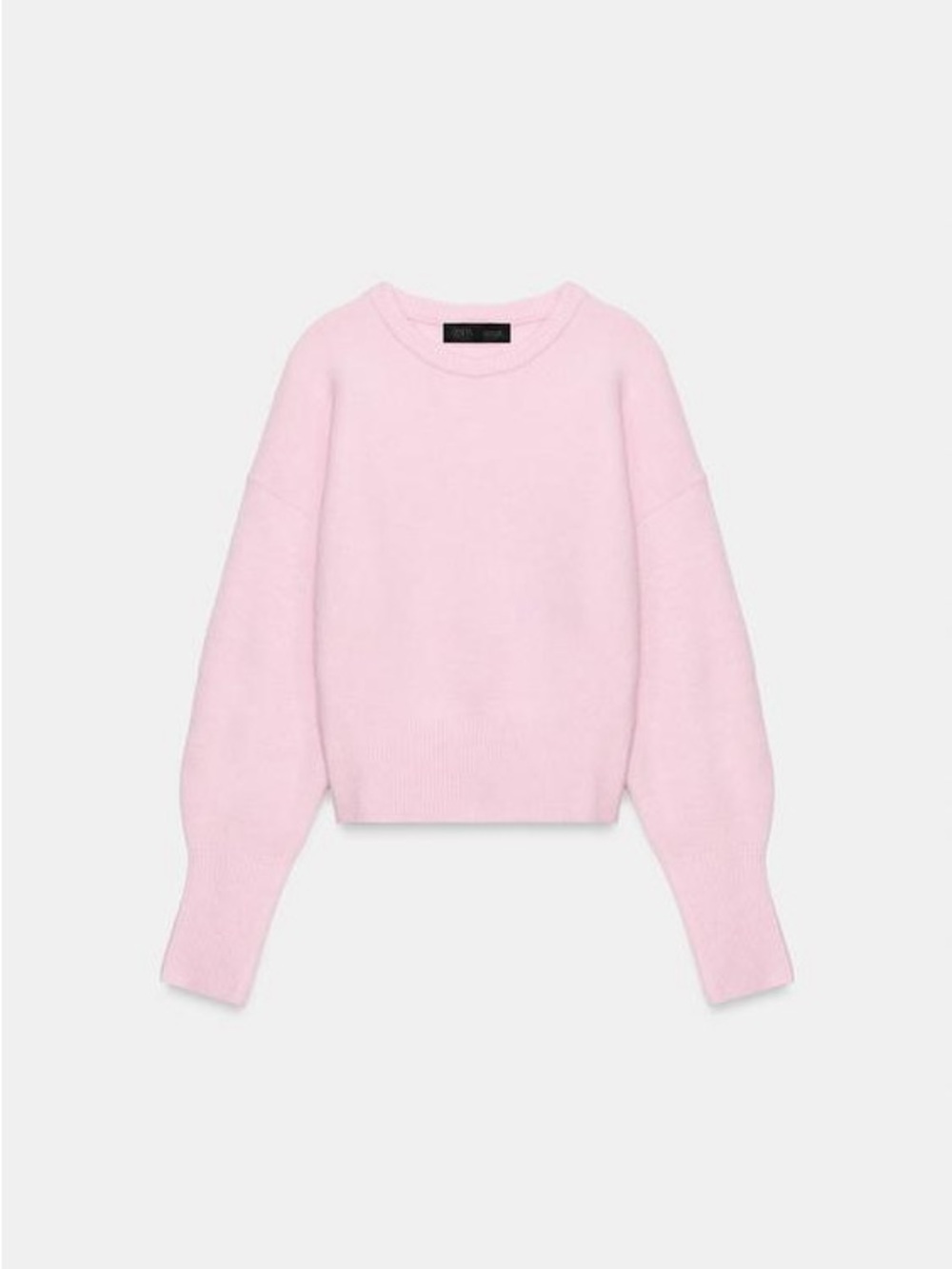 Zara Light Pink Crewneck Sweater